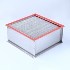 Filtre à hautes températures des médias HEPA de fibres de verre avec les séparateurs en aluminium de cadre de SUS