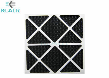 Filtre à air plissé de charbon de bois, filtre d'odeur de carbone pour la ventilation d'hôtel d'aéroport